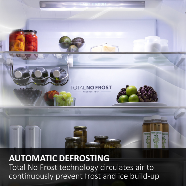 Haier HTW5618EWMG 60/40 Silver Fridge Freezer