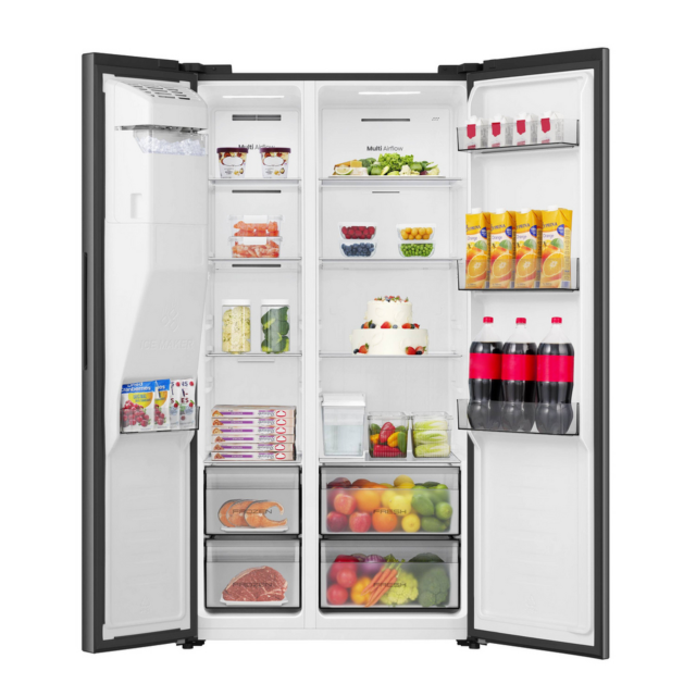 Hisense RS5P528STBE Black Side By Side Fridge Freezer