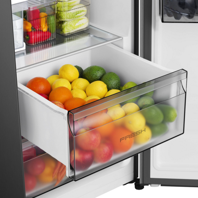 Hisense RS5P528STBE Black Side By Side Fridge Freezer