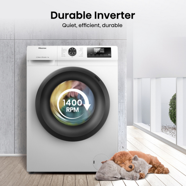 Hisense WF1Q7021BW 7kg Steam Washing Machine White