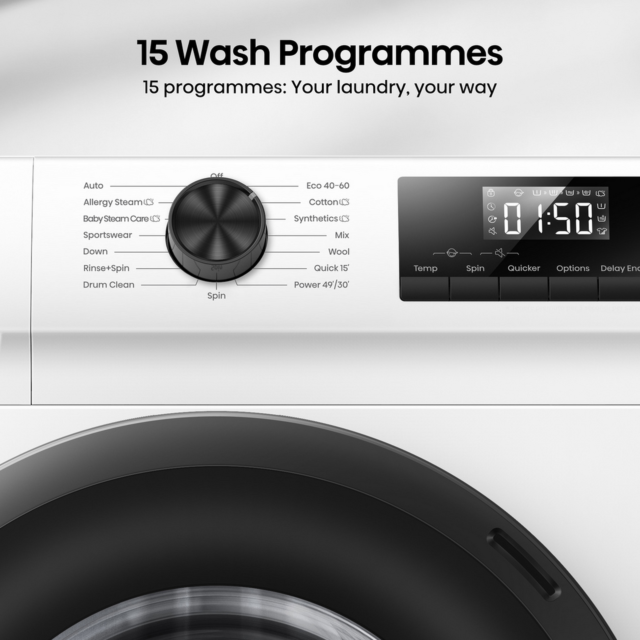 Hisense WF1Q7021BW 7kg Steam Washing Machine White