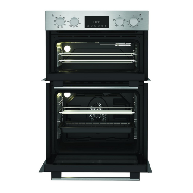Hotpoint DIH82DIX Electric Double Oven 59.4cm Stainless Steel