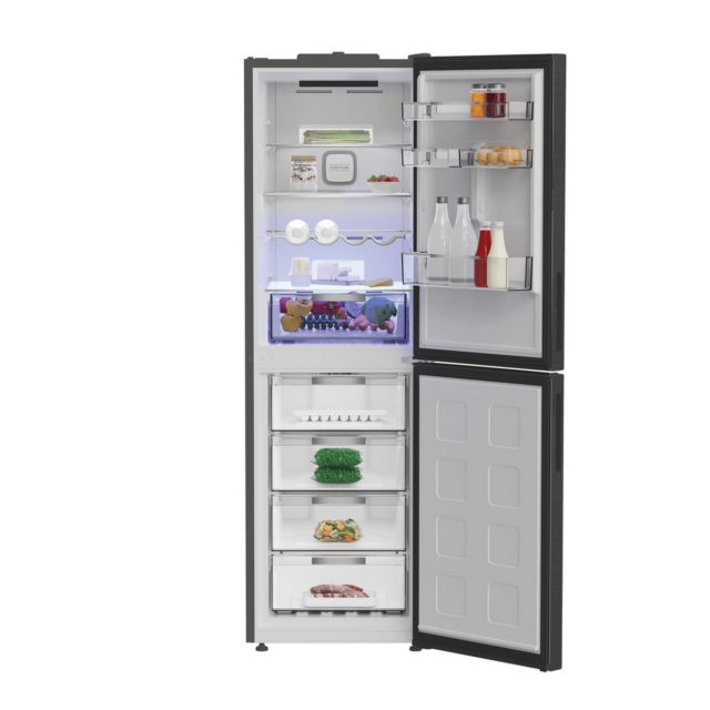 Hotpoint Dual No Frost Fridge Freezer 66.1cm Inox