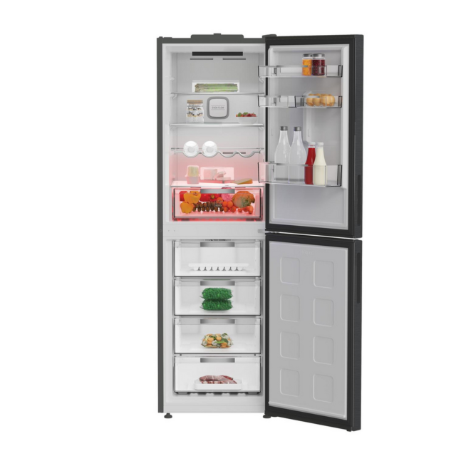 Hotpoint Dual No Frost Fridge Freezer 66.1cm Inox