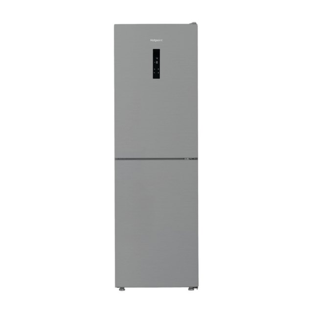 Hotpoint 66.1cm Dual No Frost Fridge Freezer Pet Inox