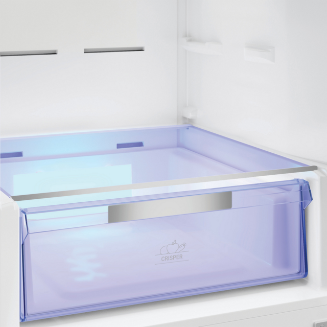 Hotpoint 66.1cm Dual No Frost Fridge Freezer Pet Inox
