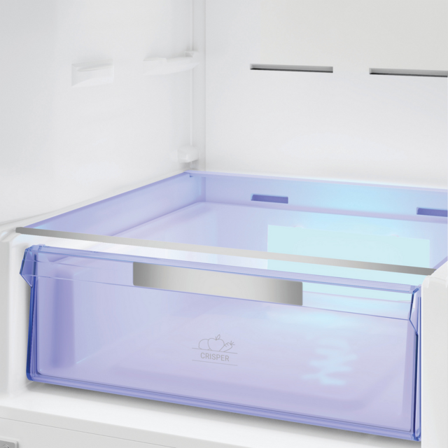 Hotpoint 66.1cm Dual No Frost Fridge Freezer Pet Inox