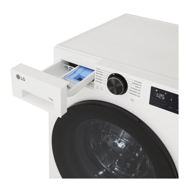 LG F4X5011TWB 11kg 1400 Spin Washing Machine - White