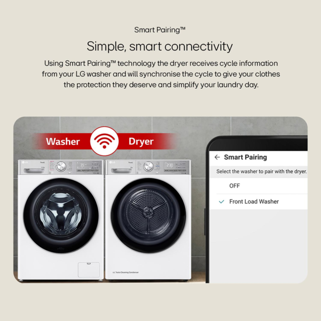 LG FDV709GN Heat Pump Tumble Dryer - 9kg