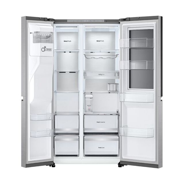 LG GSXE91BSAD Side By Side 91.3cm Non Plumbed - Fridge Freezer - Brushed Steel