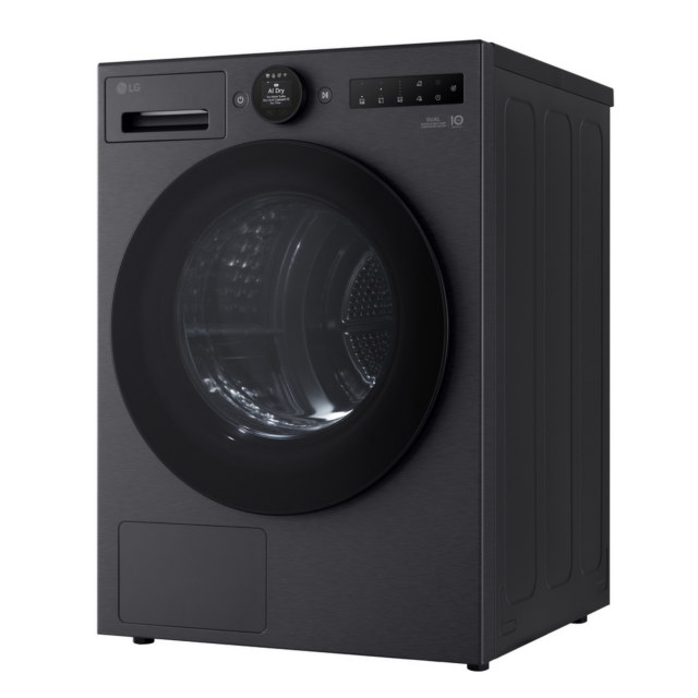 LG RHX7010TBB 10kg Heat Pump Tumble Dryer - Black
