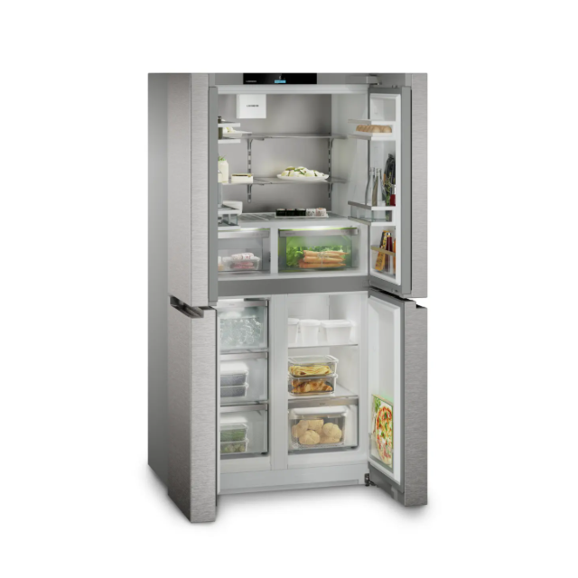 Liebherr MBSDDI9024 Steel Door, 4 Door Cross, IceMaker (Fixed Water Connection), BioFresh, NoFrost, 