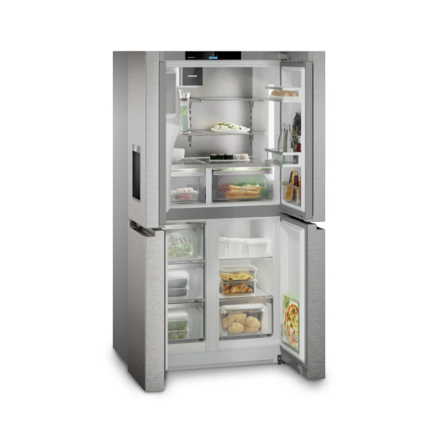 Liebherr MBSDDI9058 Steel Door, 4 Door Cross, Water + Ice Center (Fixed Water Connection), BioFresh 