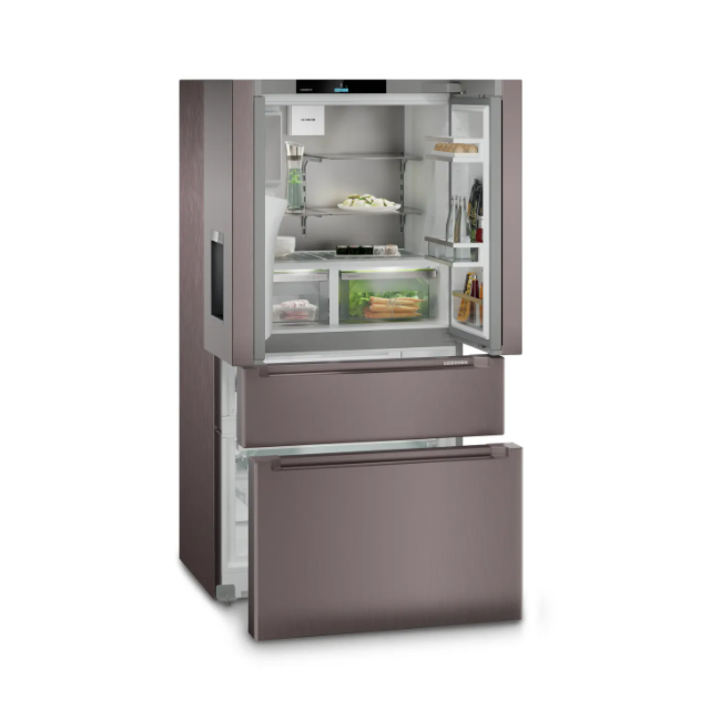 Liebherr MBTSDI9528 TerraSteel, 2 Door/2 Drawer, Water + Ice Center (Fixed Water Connection), BioFre