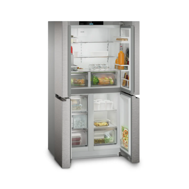 Liebherr MSDD9012 Steel Door, 4 Door Cross, EasyFresh, EasyTwist-Ice, NoFrost, VarioTempZone, 4 Free