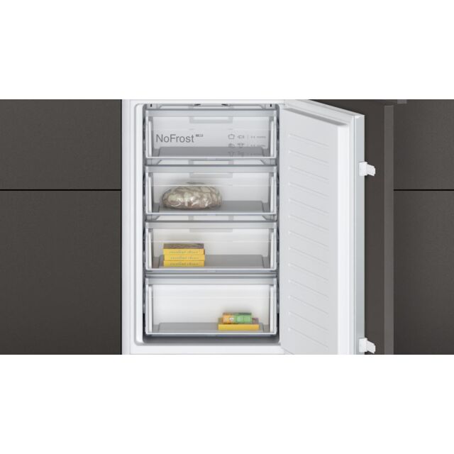 KI7851SE0G, Built-in fridge-freezer with freezer at bottom