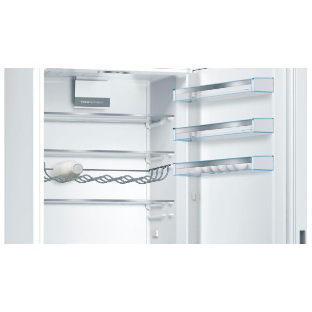 KGE49AWCAG, Free-standing fridge-freezer with freezer at bottom