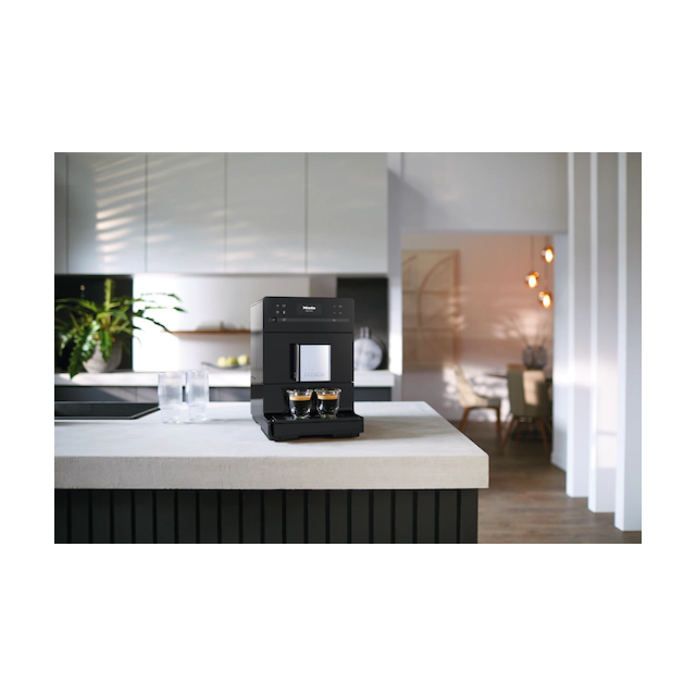 Miele CM5310OBBL Obsidian Black, Bean-to-Cup Coffee Machine; auto cappuccino and cafe latte; One Tou