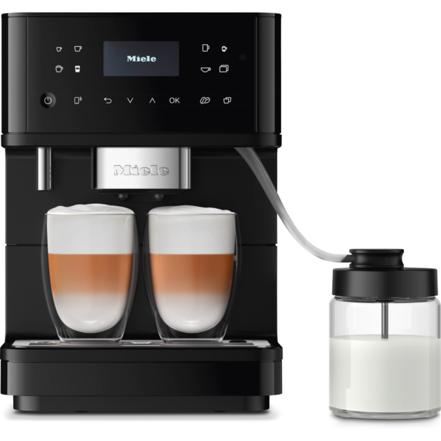 Miele CM6560OBBL Obsidian Black Pearl Finish, Bean-to-Cup Coffee Machine; Wide range of beverages; E