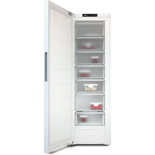 Miele FNS4382DWH wh, 185x60cm, D Energy Rating, Extremely quiet (36dB), 7 drawers including XXL box,