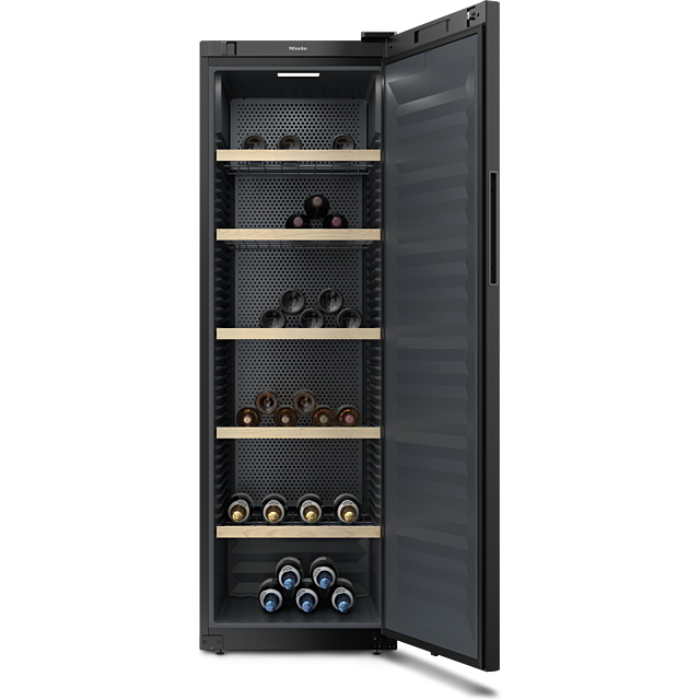 Miele KWT4584ESW , Freestanding conditioning appliance, Black casing and front, 229 bottle capacity,