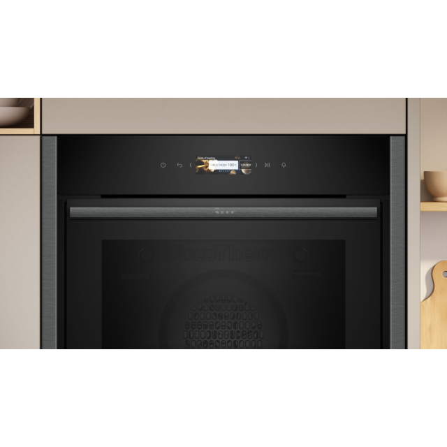 Neff B54CR71G0B 60cm Slide and Hide Built In Electric Single Oven