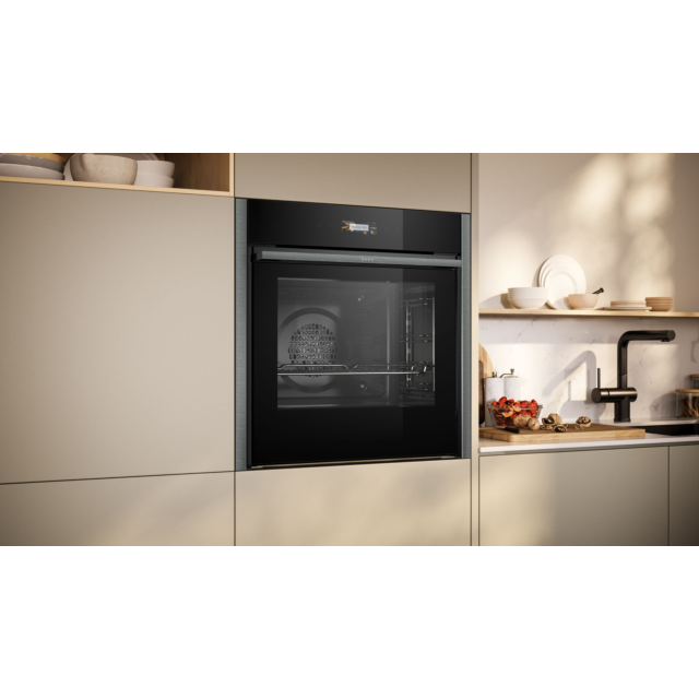 Neff B54CR71G0B 60cm Slide and Hide Built In Electric Single Oven