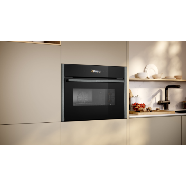 Neff C24MR21G0B Built In Compact Oven with microwave function