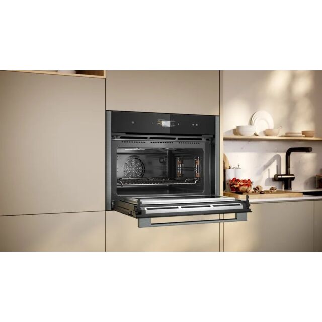 NEFF C24MS71G0B Built In Compact Oven with Microwave - Graphite