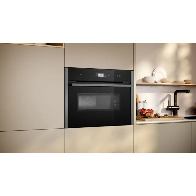 NEFF C24MS71G0B Built In Compact Oven with Microwave - Graphite
