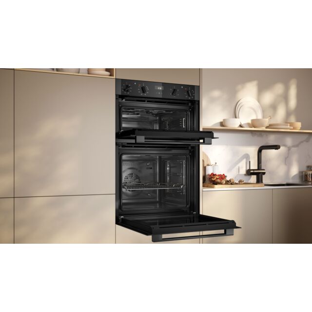 Neff U1ACE2AG3B 59.4cm Built In Electric Double Oven - Graphite Grey