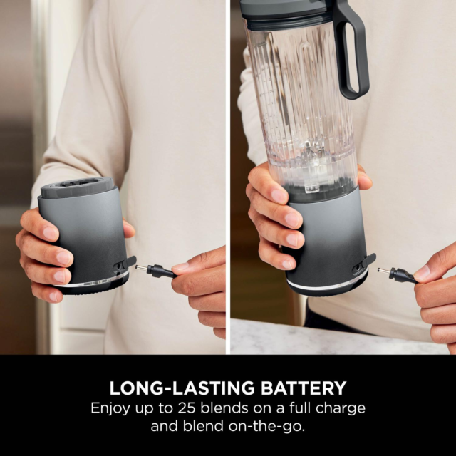 Ninja BC251UKGY Compact Portable Rechargeable Blender - Grey