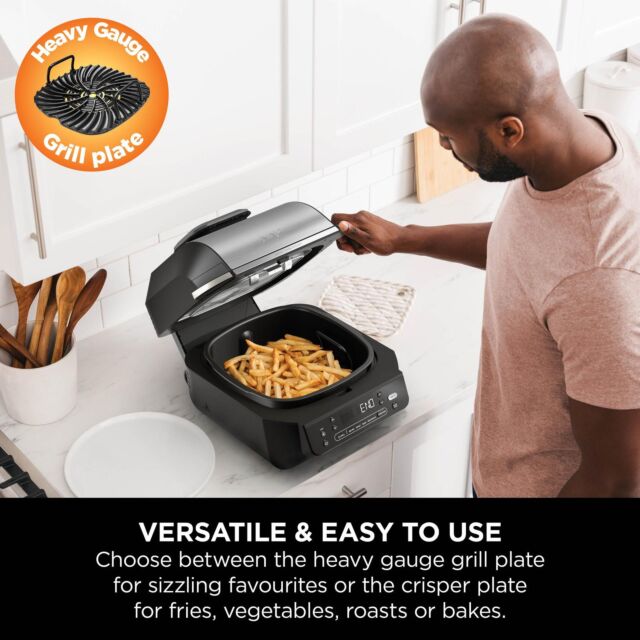 Ninja EG351UK Grill & Air Fryer - Black/Silver