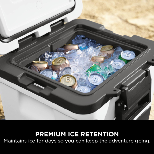 Ninja FB230UKWH Ninja FrostVault 30QT/28L Wheeled Cooler with Dry Zone - Cloud White | Ninja | Brands | Euronics Site