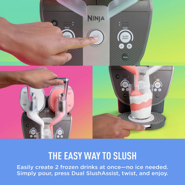 Ninja FS701UKBL SLUSHi Twist Frozen Drink Maker Blue