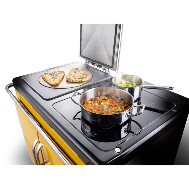 Rayburn RRE100-3ISSH SUNSHINE Fully electric, two zone induction, one boiling/simmer plate, 3 ovens