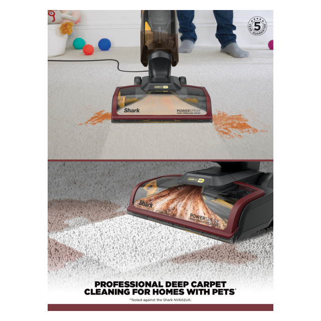 Shark EX220UK CarpetXpert Pet Carpet Cleaner Grey/Burgundy