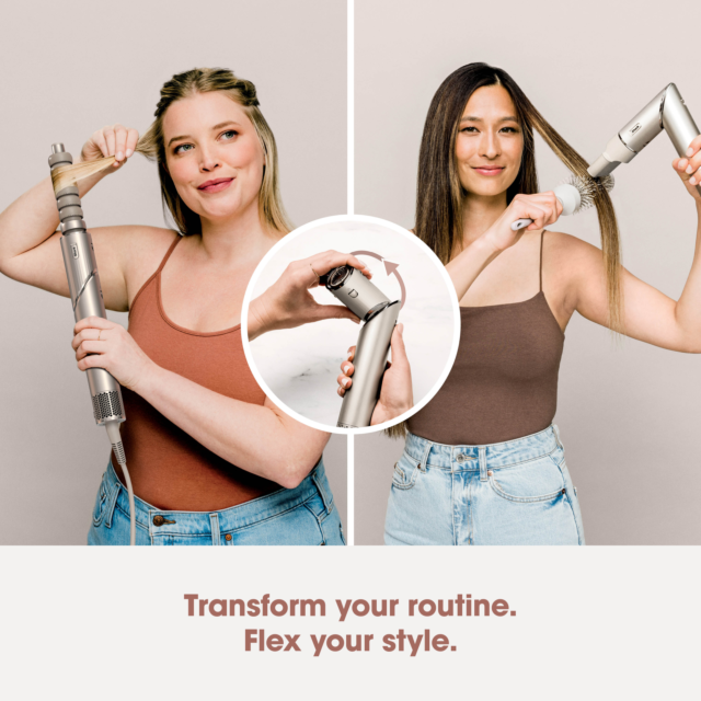 Shark HD436SLUK FlexStyle Air Styler & Hair Dryer for Straight & Wavy Hair - 4 Attachments - Stone