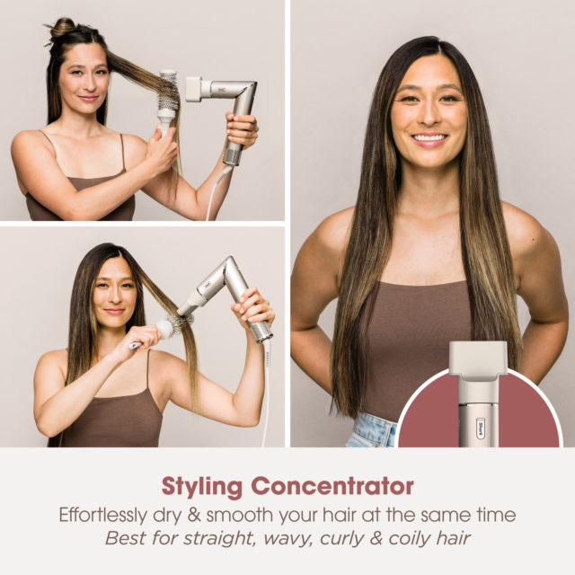 Shark HD436SLUK FlexStyle Air Styler & Hair Dryer for Straight & Wavy Hair - 4 Attachments - Stone