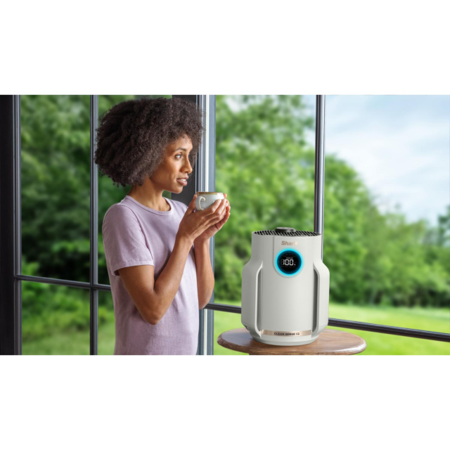 Shark HP072UK Compact Pro Air Purifier - Dove Colour