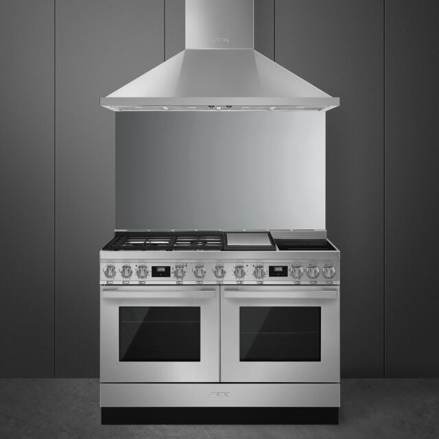 Smeg CPF120IGMPX Stainless Steel, 120cm Portofino Dual Fuel Range Cooker Stainless