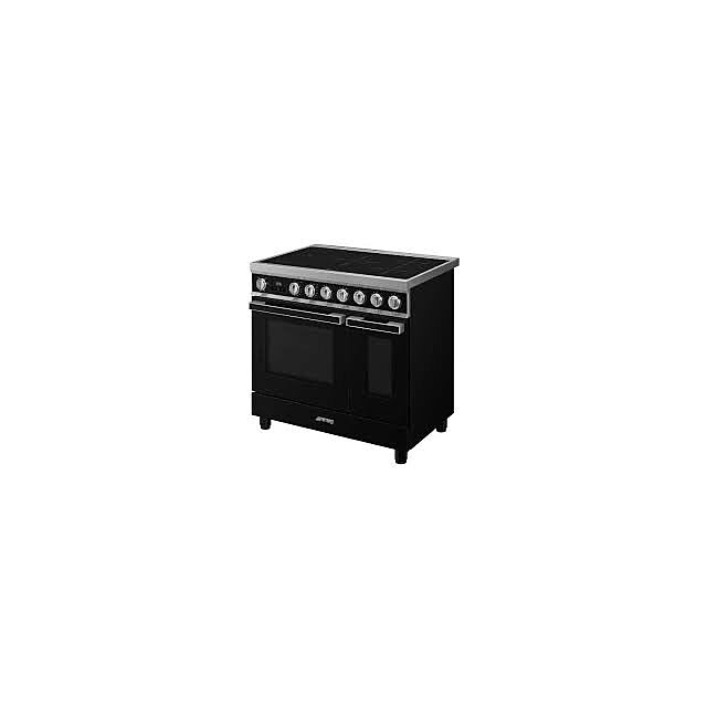 Smeg CPF92IMBL black, 90cm Portofino Electric Range Cooker