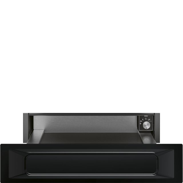 Smeg CPR915N black, 15cm Height Victoria Warming Drawer Black