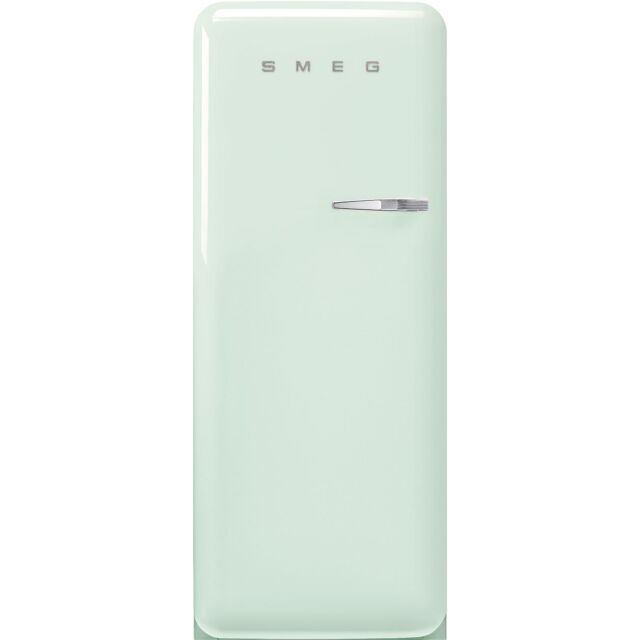 Smeg FAB28LPG5 pastel green, 60cm 50s Style Left Hand Hinge Fridge with Icebox Pastel Green