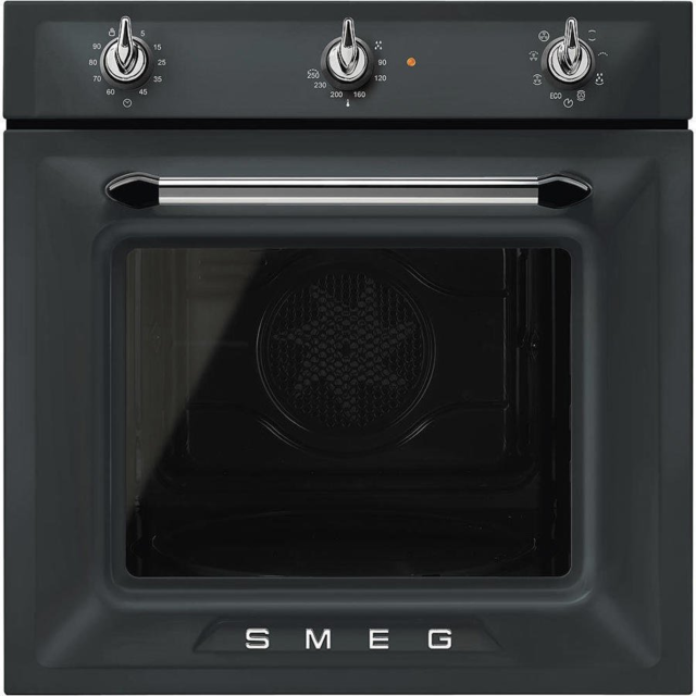 Smeg SF6905NO1 60cm Built In Electric Single Oven - Matte Black
