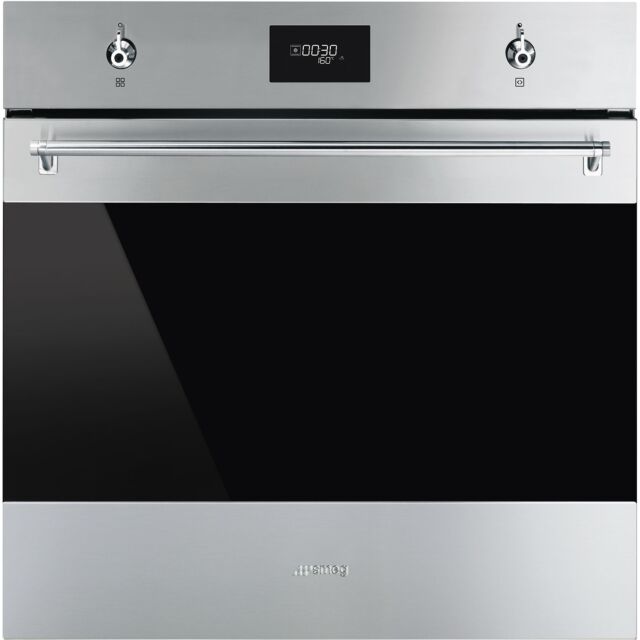 Smeg SFP6301TVX Stainless Steel, 60cm Classic Pyrolytic Multifunction Single Oven