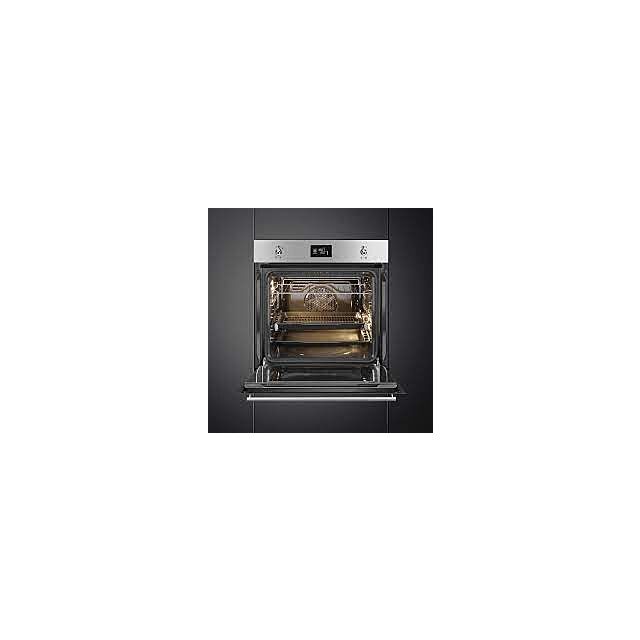 Smeg SFP6301TVX Stainless Steel, 60cm Classic Pyrolytic Multifunction Single Oven