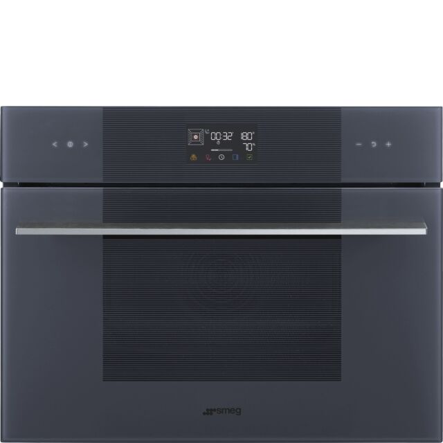 SO4102S3G 45cm Linea Steam 100 Oven Neptune Grey