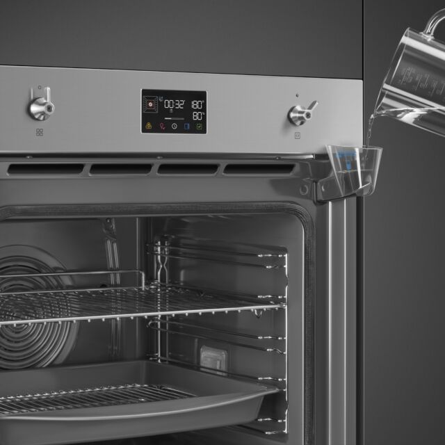 Smeg SOP6302S2PX Stainless Steel, 60Cm Classic Steamone Single Oven Stainless Steel