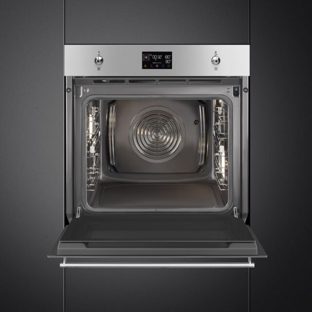 Smeg SOP6302S2PX Stainless Steel, 60Cm Classic Steamone Single Oven Stainless Steel